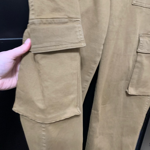 Soulmate Women's Tan Wide Leg Cargo Pants Scandi Girl Cabincore size 12 or 40 eu - Picture 6 of 9